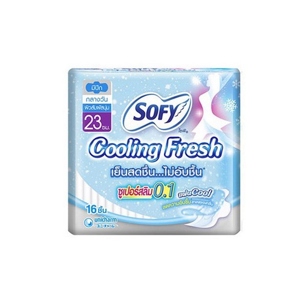 Băng vệ sinh ban ngày , có cánh SOFY Cooling Fresh siêu mát lạnh, the mát 16 miếng