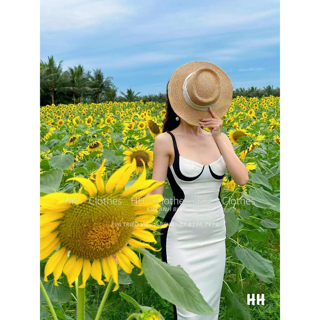 ĐẦM BODY TRẮNG 2S VIỀN ĐEN  3008099