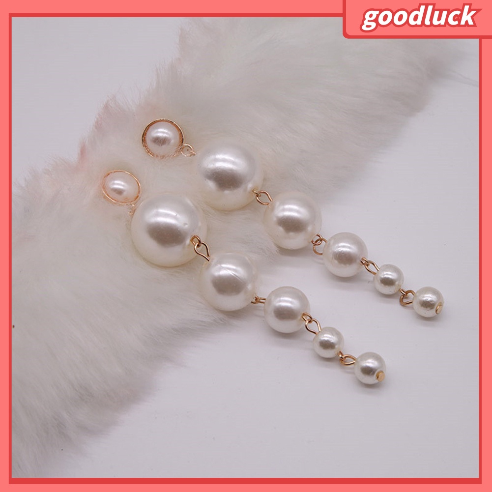 Khuyên tai nữ dáng dài đính ngọc thời trang