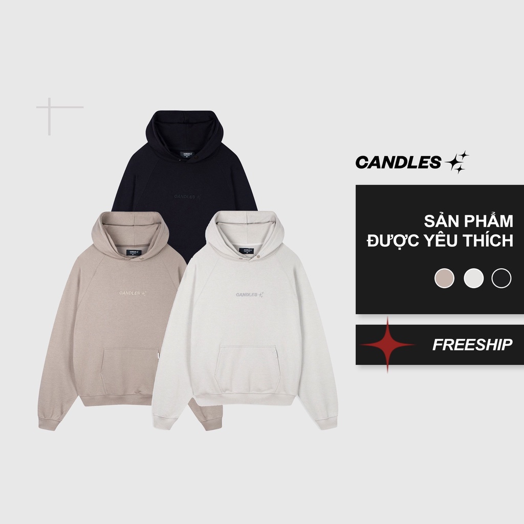 Áo nỉ có mũ Essential Candles Studio