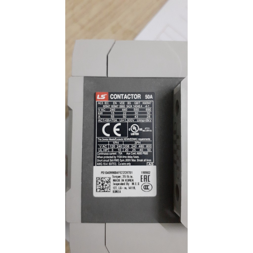 Khởi động từ - contactor LS MC50 - 50A 220v
