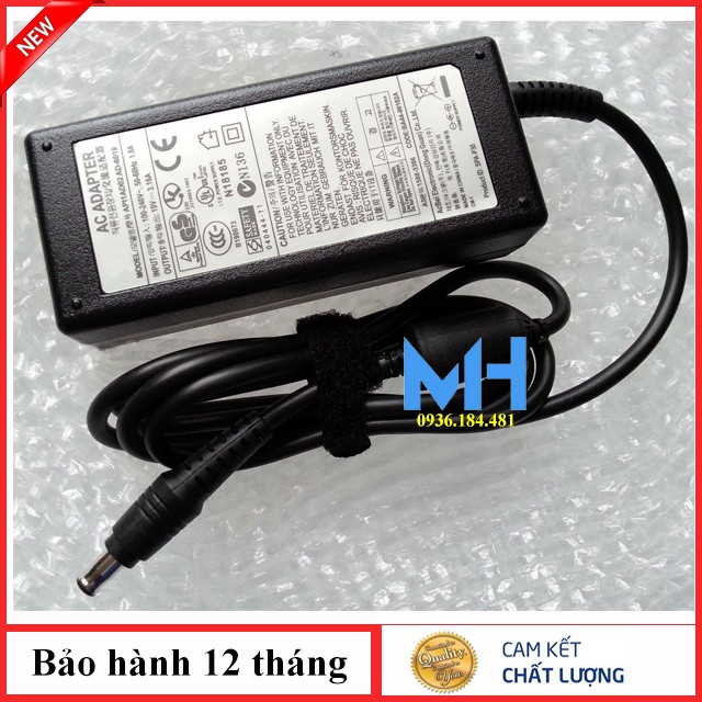 [Giá Hủy Diệt] Sạc laptop samsung 19v - 3,16A 65W (Φ5.5×Φ3.0) ZIN - bảo hành 12 tháng + tặng kèm dây nguồn