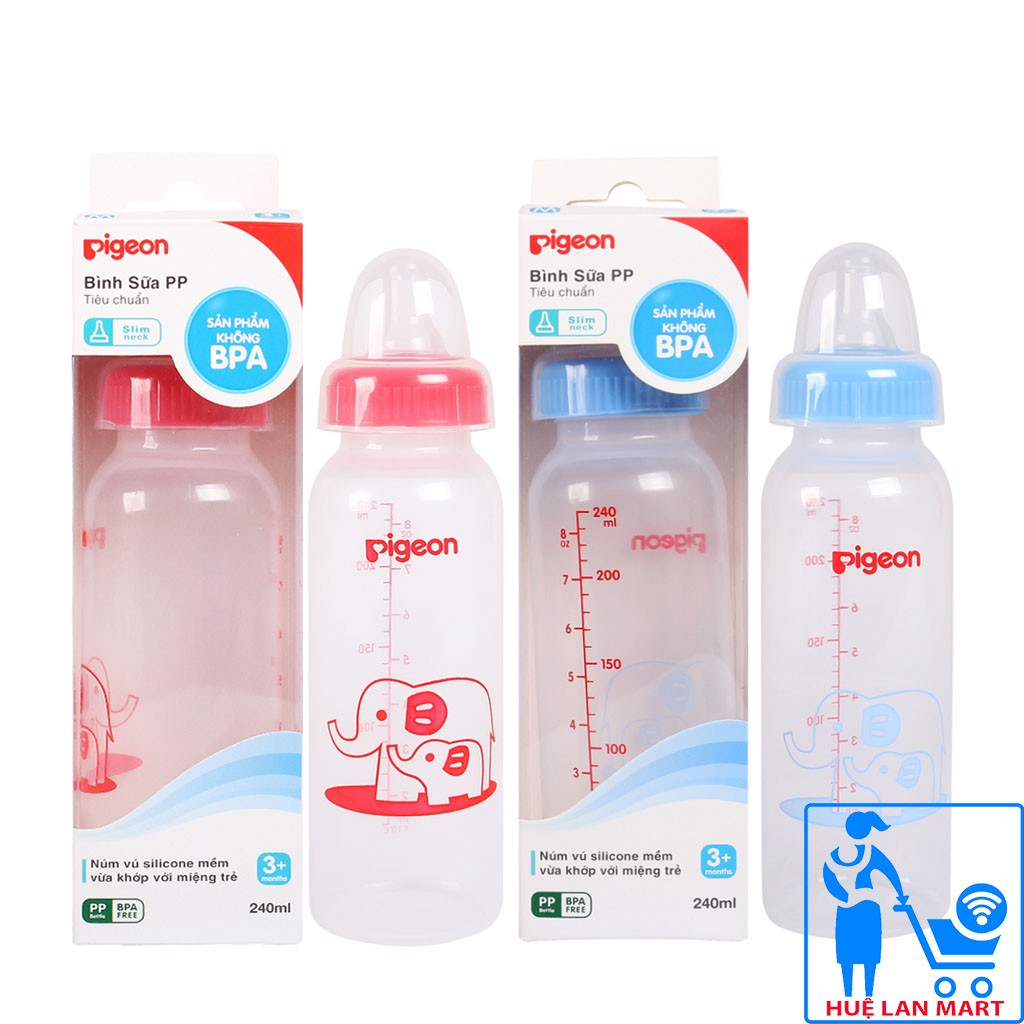 [CHÍNH HÃNG] Bình Sữa PP Tiêu Chuẩn Pigeon 240ml