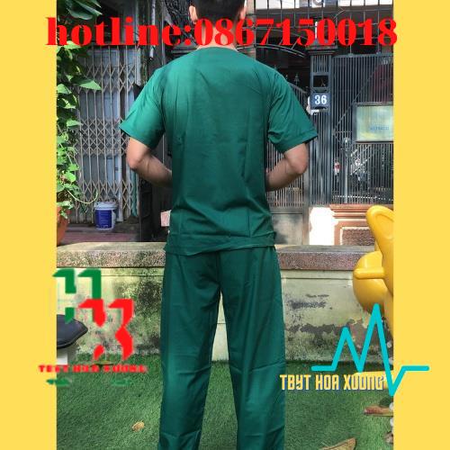 Bộ Quần Áo Phẫu Thuật Xanh Nam Nữ - Bộ Đồng Phục Phẫu Thuật Bác Sĩ, Thẩm Mỹ Viện, Spa