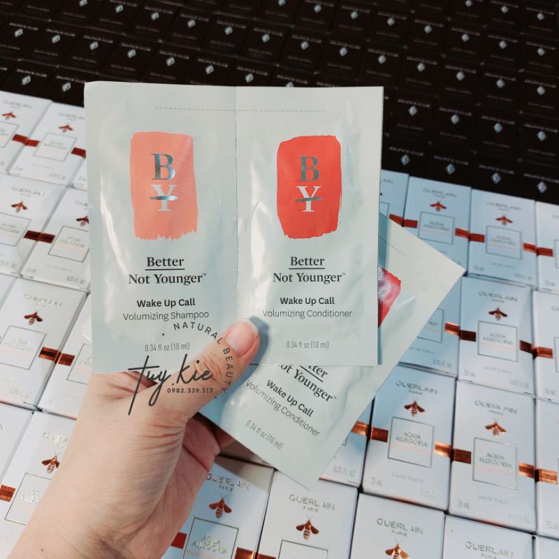 [ Sample 10ml *2 ] Sét Gội xả Better Not Younger Wake Up Call Volumizing
