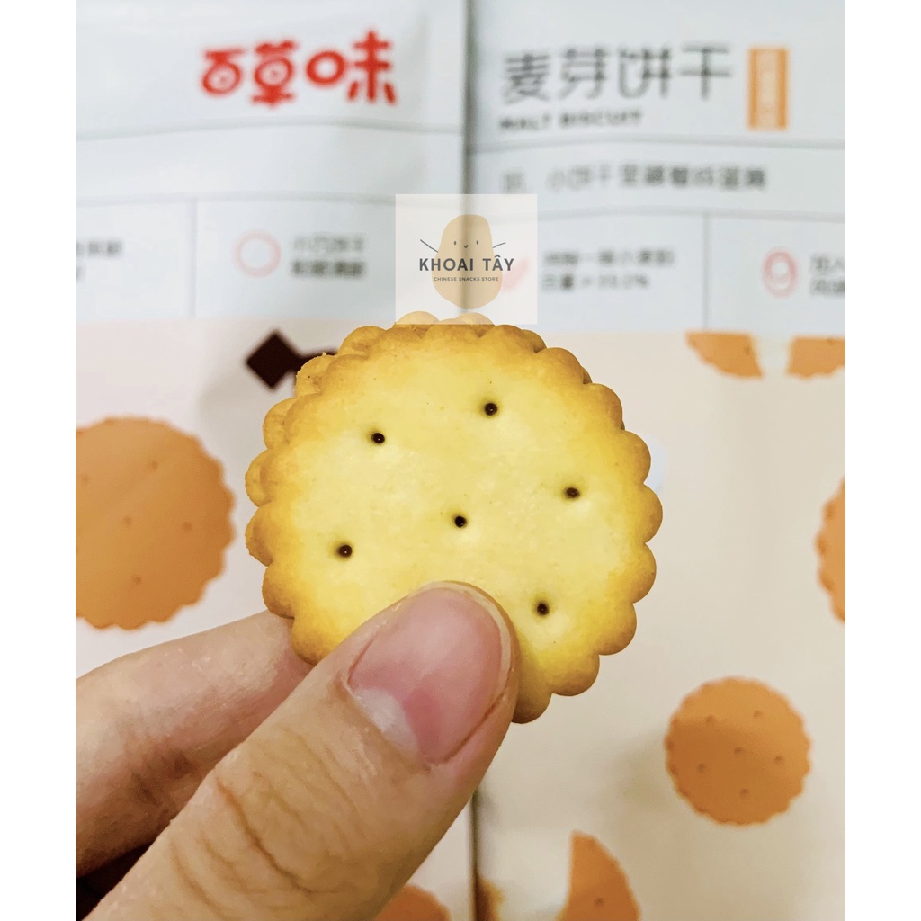 [HỎA TỐC] Bánh Quy Trứng Muối Đường Đen Nhân dẻo Bách Thảo Vị 110g | BigBuy360 - bigbuy360.vn