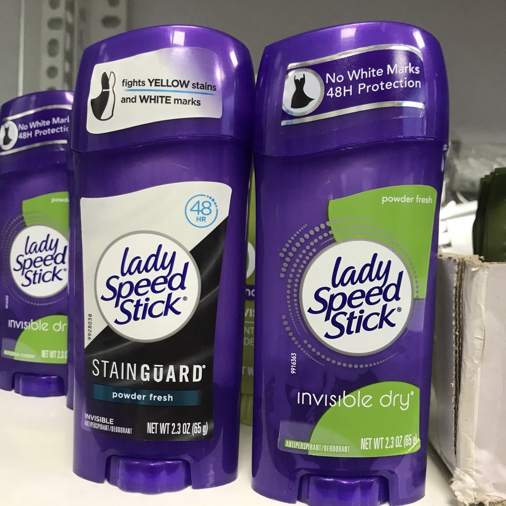 Lăn khử mùi nữ LADY SPEED STICK - Lăn nách nữ tím 65g - Lăng nách Lady Mỹ