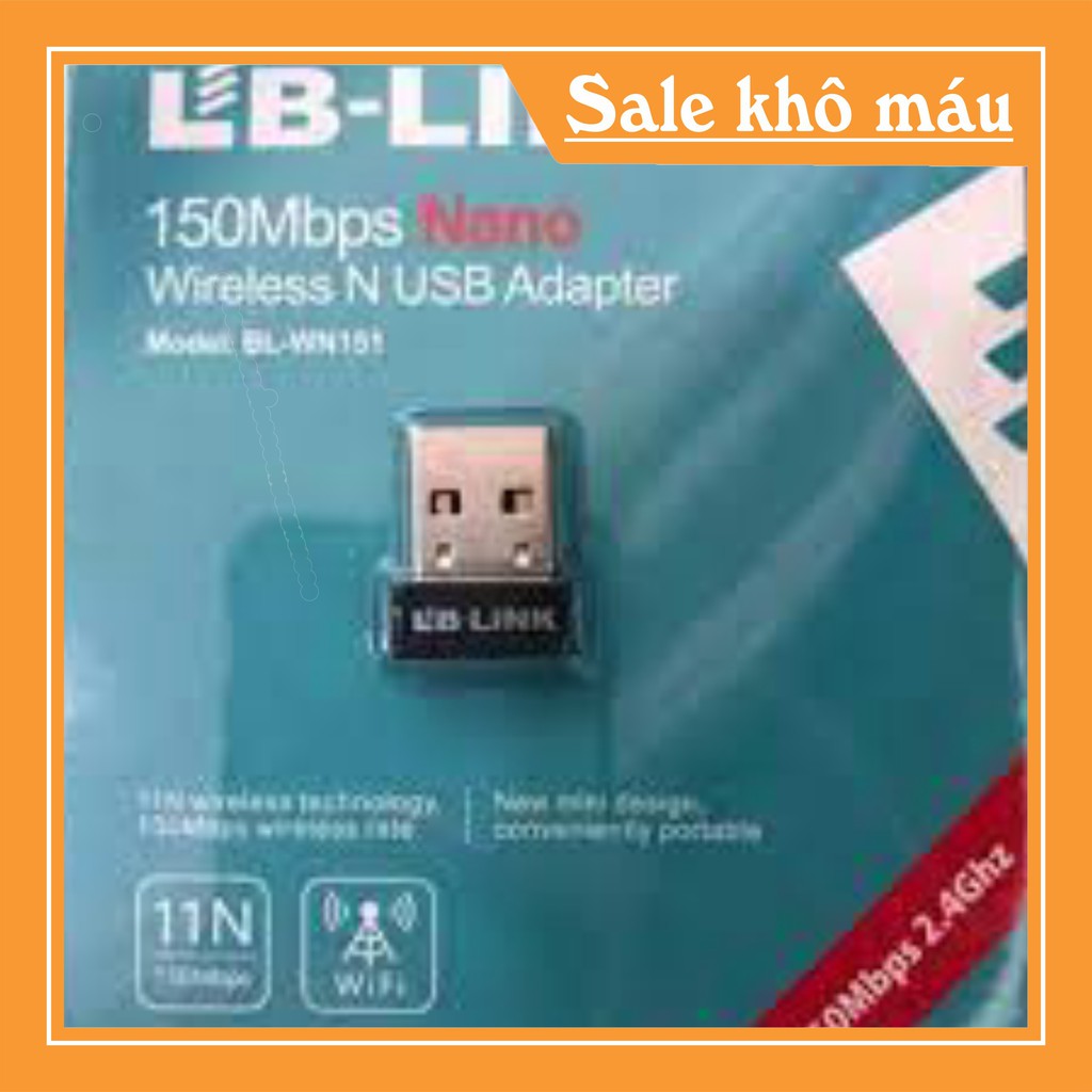 Bộ thu wifi usb giá rẻ (Xả Kho) USB THU WIFI LBLINK 151  ĐẢM BẢO CHẤT LƯỢNG.UWLL .c | BigBuy360 - bigbuy360.vn
