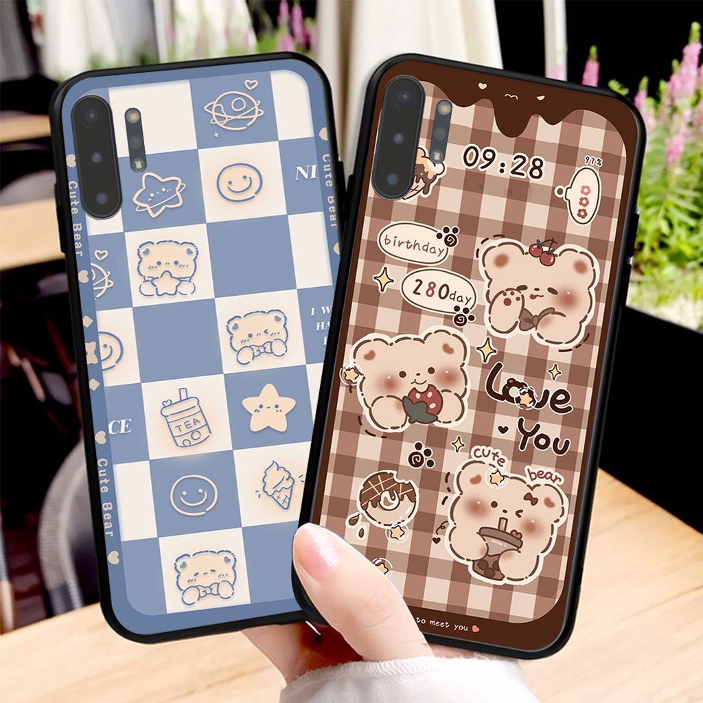 Ốp lưng Samsung NOTE 10 / NOTE 10 PLUS in hình 3D GẤU cute be@r, soda, happy day cực hot ,thời thượng