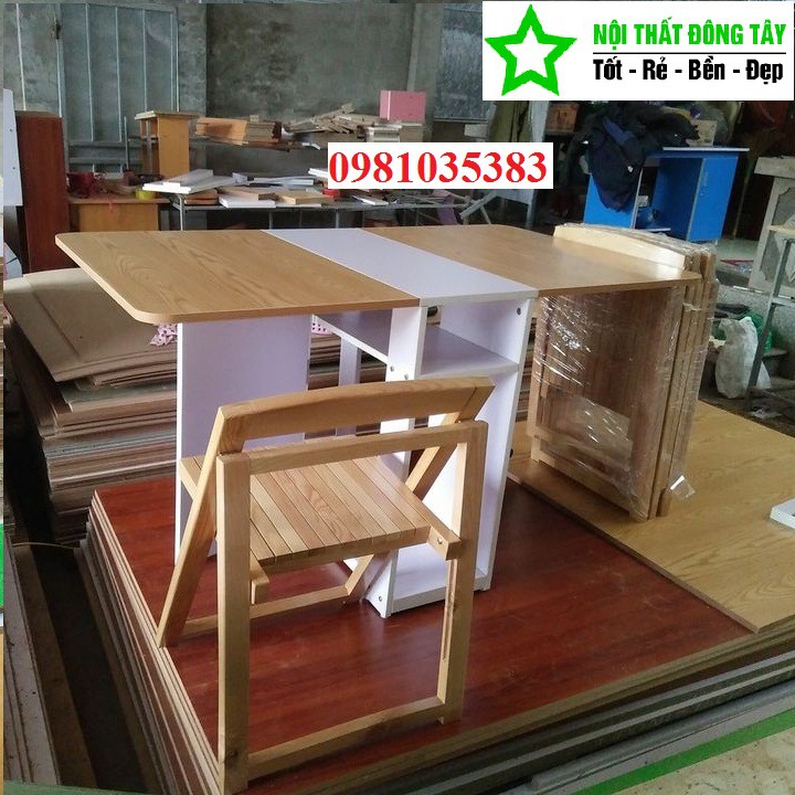 Bàn An Thông Minh + 4 Ghế Gấp (DT086) | BigBuy360 - bigbuy360.vn