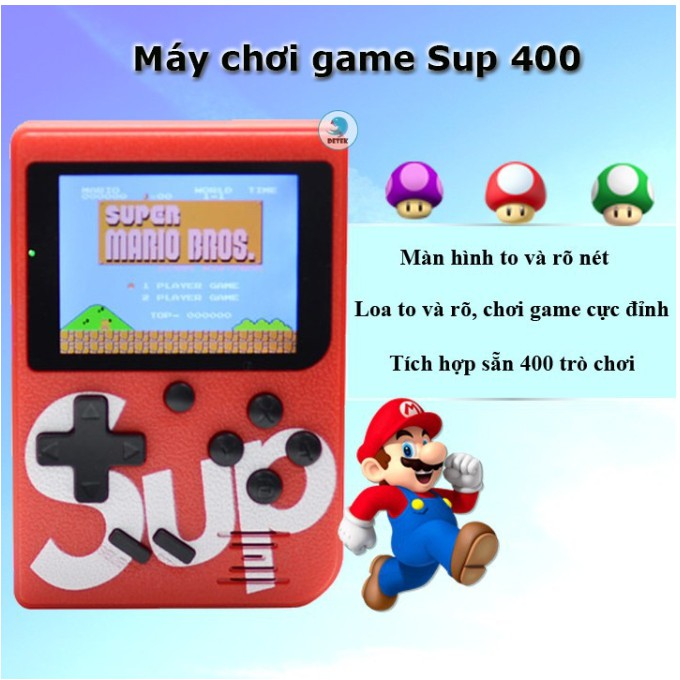 Máy Chơi Game Tuổi Thơ Sup 400 In 1 Tặng Kèm Tay Cầm Thế Hệ 2019 bản pluss