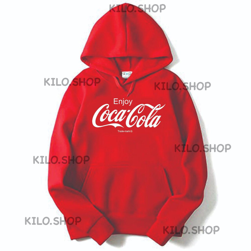 Áo Hoodie Oversize In Chữ Coca Cola