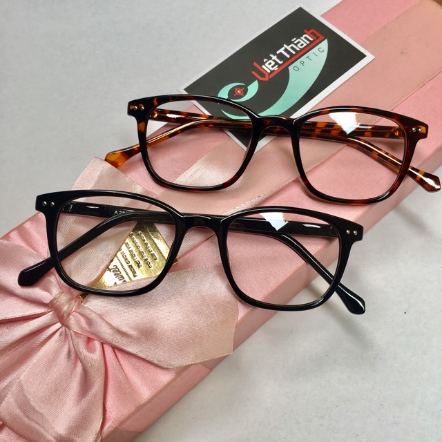 gọng Kính cận teen 2 chấm ngang giả cận vuông xinh tiktok nhận làm kính có độ theo yêu cầu