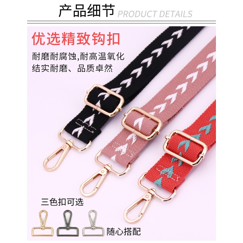 Dây Đeo Túi Xách Bằng Vải Polyester Dày 38mm Phong Cách Mới 2022