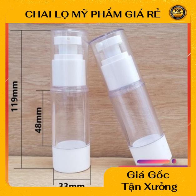 Chai Chiết Mĩ Phẩm ❤ RẺ VÔ ĐỊCH ❤ Chai nhựa xịt giọt hút chân không 30ml chiết mỹ phẩm , phụ kiện du lịch