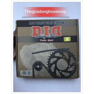 Bộ nhông sên dĩa Vàng DID thái cho Winner - Hàng xịn