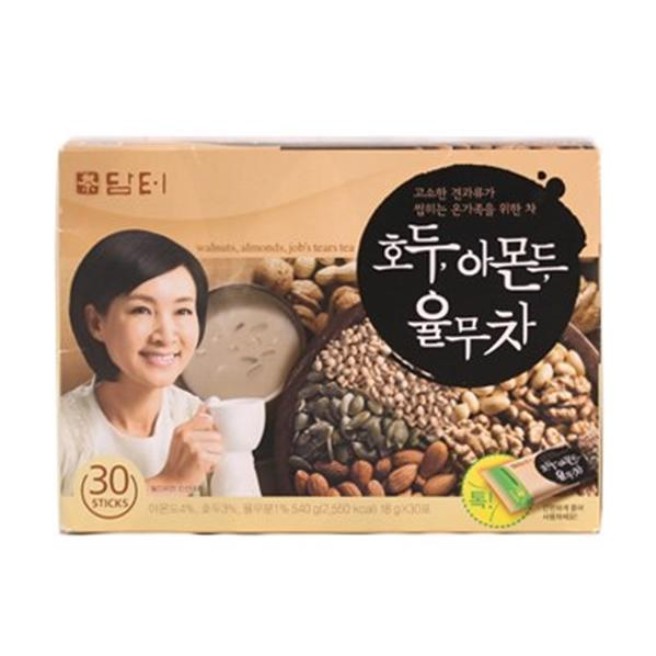 [DAMTUH] BỘT NGŨ CỐC HÀN QUỐC 30 GÓI 540G - [담터] 호두,아몬드 율무차 30입 540G