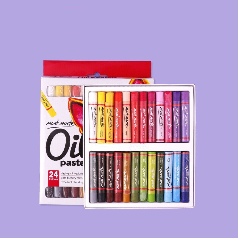 Bộ Màu sáp dầu cao cấp MONT MART 12/24/48 màu - Oil Pastels