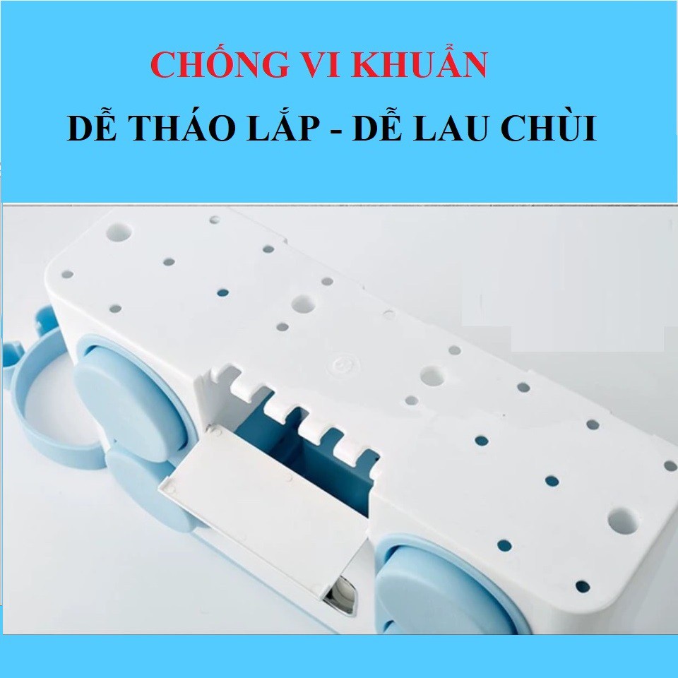 Hộp nhả kem đánh răng tự động - TẶNG 3 cốc W&amp;Y