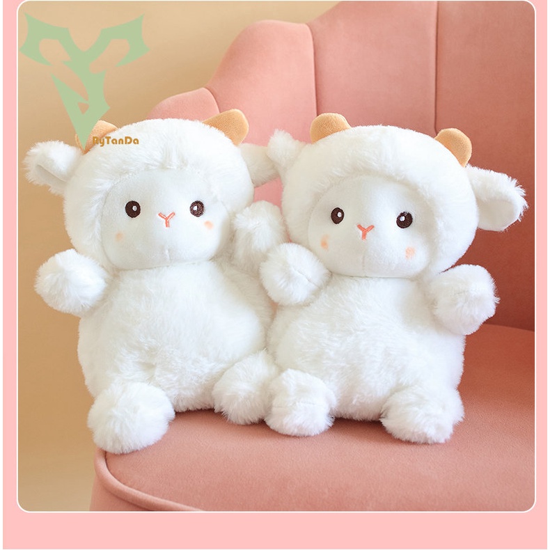 Đồ chơi nhồi bông Hình Chú Cừu Trắng Dễ Thương Cho Bé Gái