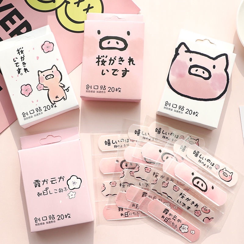 Băng keo cá nhân urgo dán vết thương hoạt hình cute hộp 20 miếng ơ gâu dán vết thương không thấm nước BEBOO SHOP