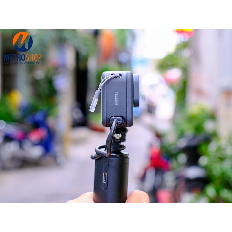 Nắp pin GoPro 10 / GoPro 9 tích hợp cổng sạc Telesin