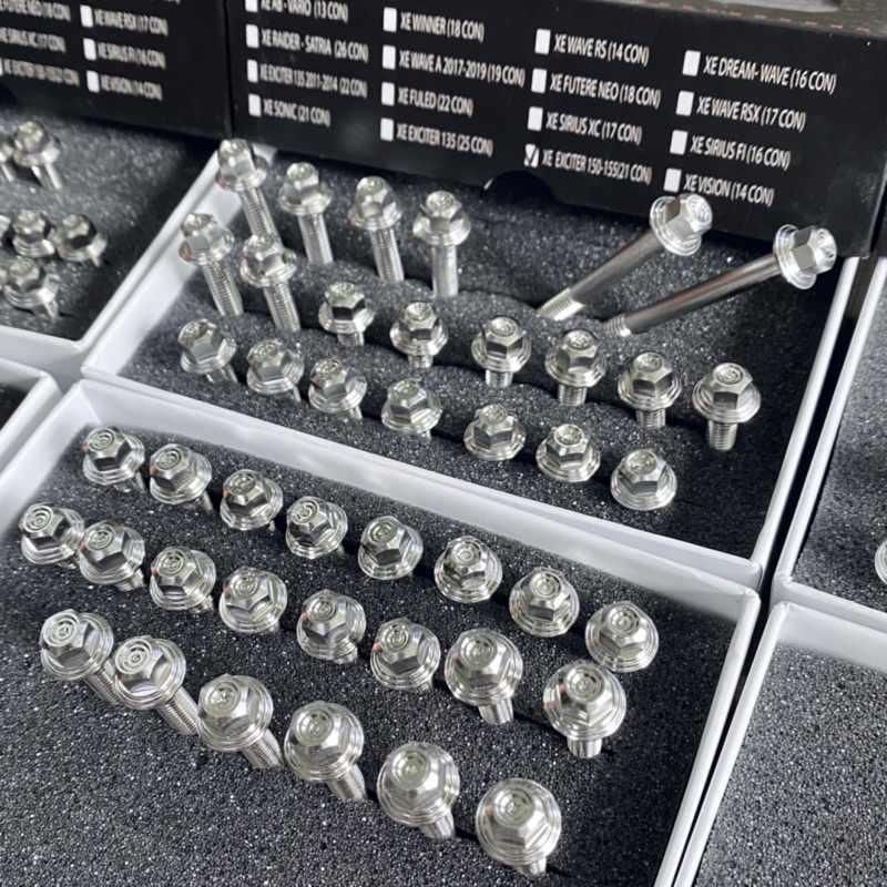 Ốc kiểu 6 li mẫu thái , ốc lốc máy chuẩn inox 304 các size thông dụng từ 6li10 đến 6li90 - Vua Miên