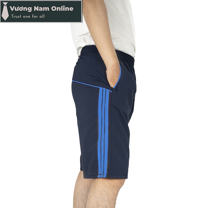 Quần đùi nam thể thao mặc nhà ngủ ống rộng vải dù đẹp có dây kéo khóa quần VN50G