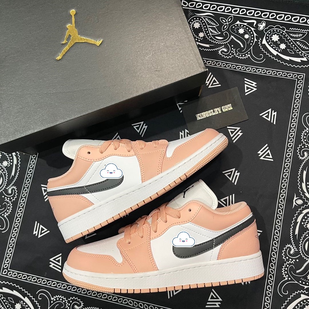Giày Thể Thao Nữ Jordan 1 Low Hồng, JD1 Cam Đào, Xanh Loang jodan Các Mẫu cực hot cho Nữ Full Box 2021