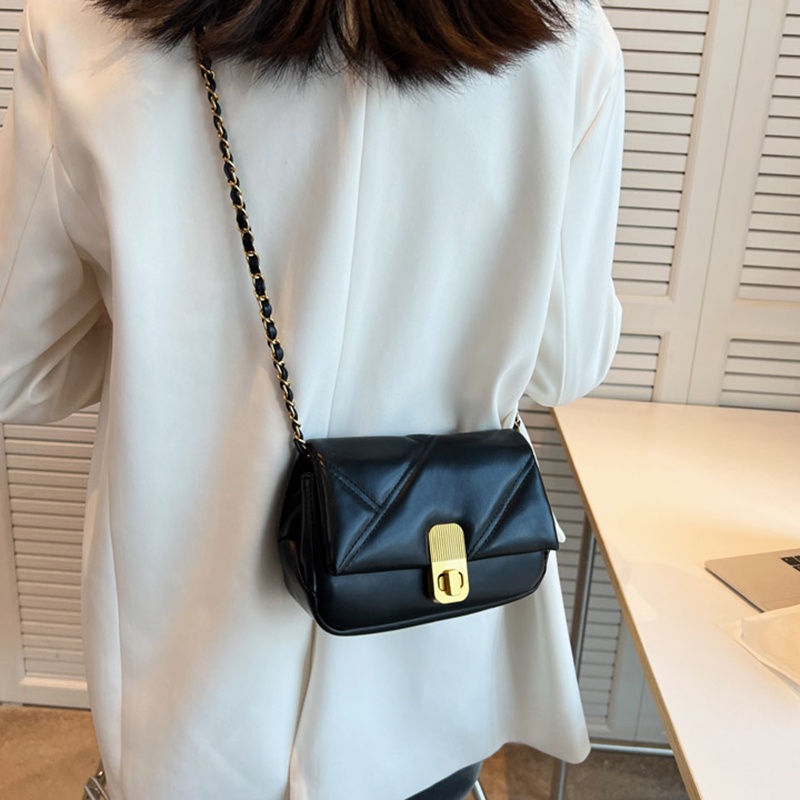 Túi Đeo Vai Hình Vuông Cỡ Nhỏ Họa Tiết Bóng Vàng Phong Cách Hàn Quốc Thời Trang Cho Nữ