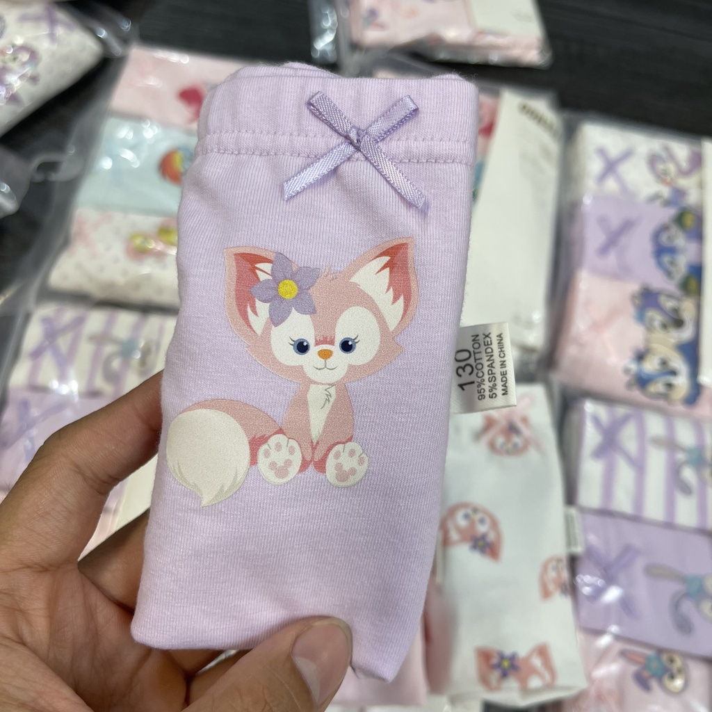 Quần Chíp Bé Gái - Set 3 quần chip đùi xuất dư thương hiệu Teengo 100% Cotton size 100-160