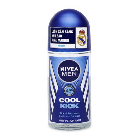 Lăn khử mùi nam Nivea Men 50ml Deep, Black & White, Dry Impact, Silver protect, Cool powder, Whitening ngăn mùi 48h