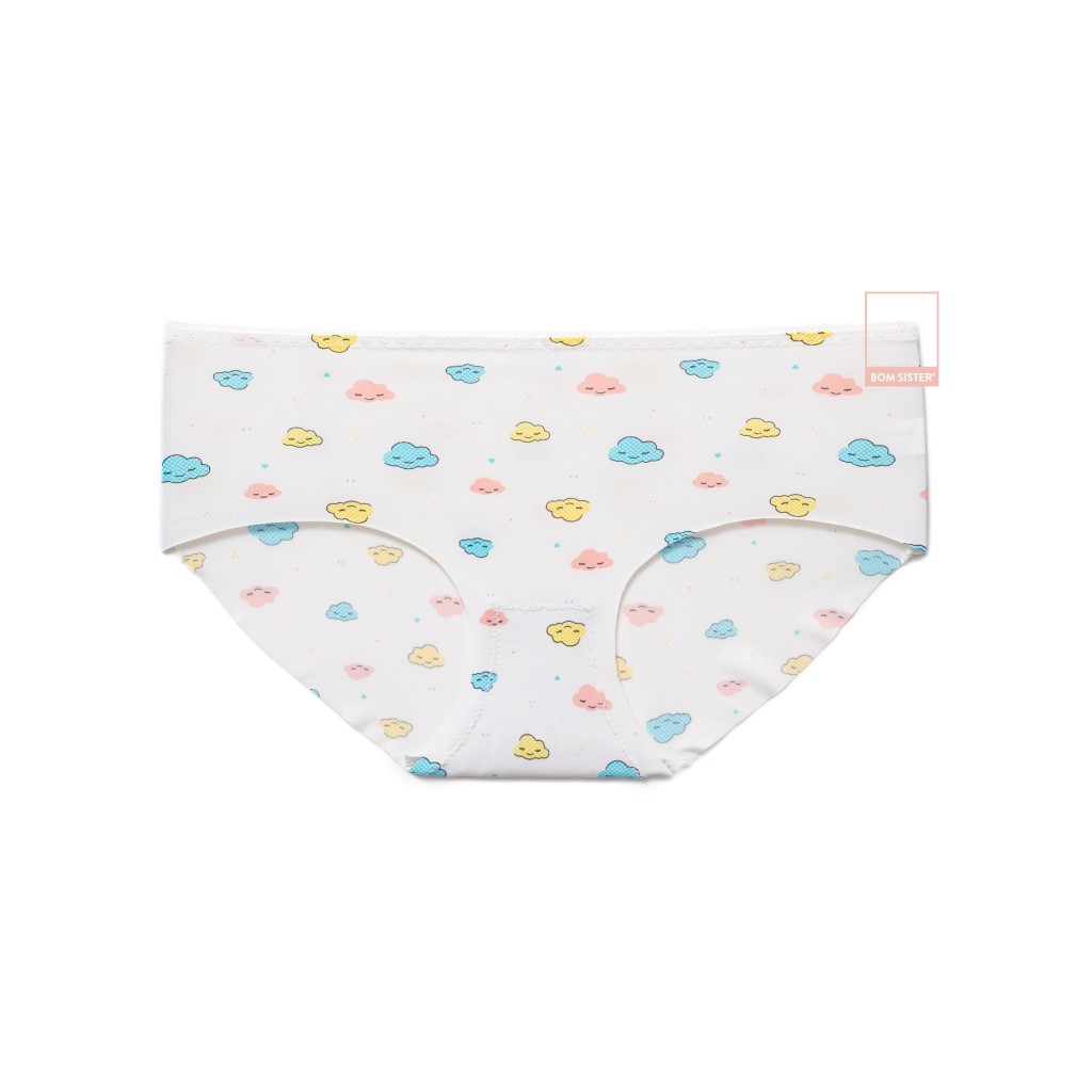  Quần lót su đúc cắt viền hoạ tiết dễ thương BOM SISTER Q1620 | BigBuy360 - bigbuy360.vn