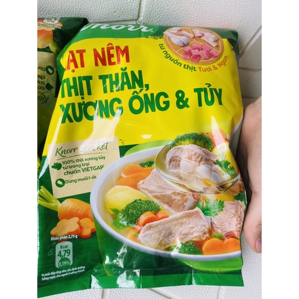 Hạt nêm Knorr gói 350g/900g tặng 150g/1,8kg ngon từ thịt ngọt từ xương