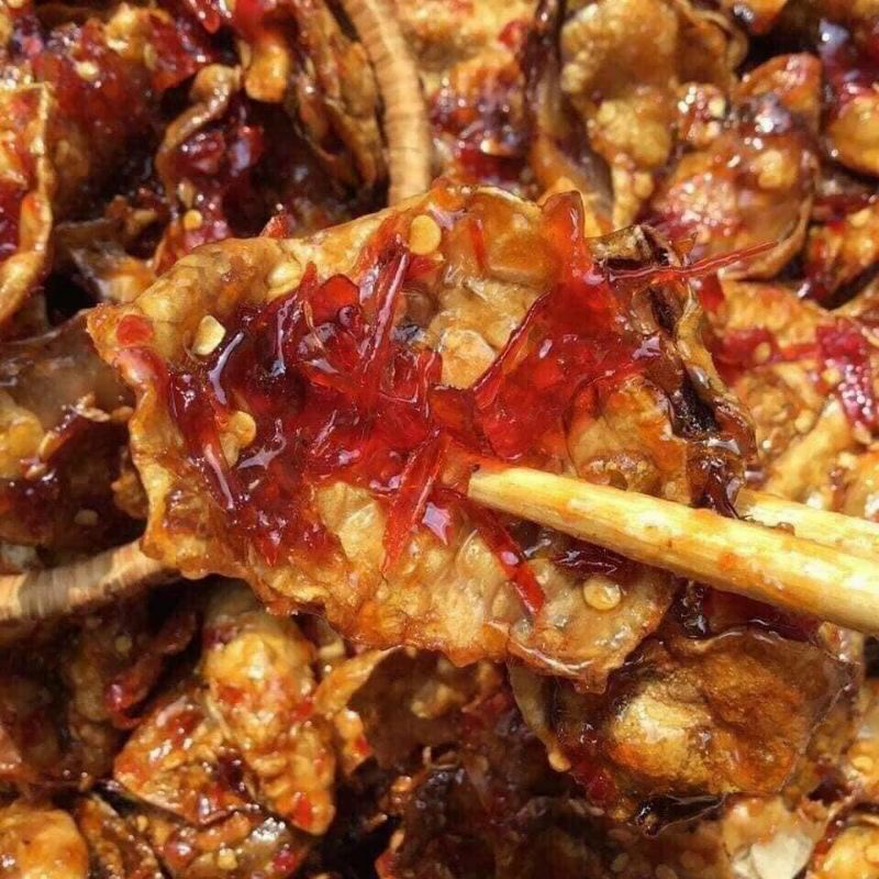 250gr Mực rim tỏi ớt nhà làm_Đặc sản bình định
