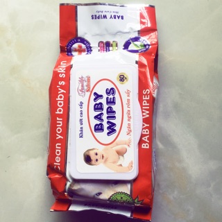 Khăn giấy ướt Baby Wipes 80gr cao cấp