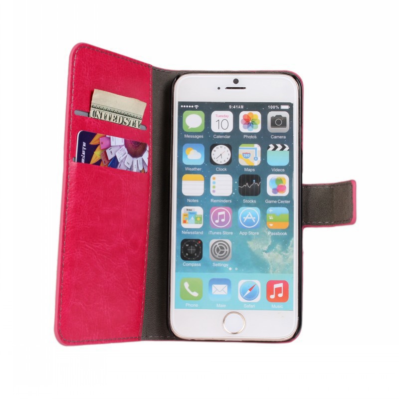 Bao da họa tiết gấu trúc có ngăn đựng thẻ cho iPhone 6 Plus / 6S Plus 5.5" | BigBuy360 - bigbuy360.vn
