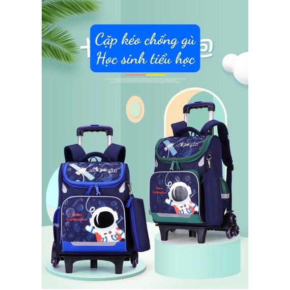 Cặp kéo -ba lô kéo học sinh tiểu học mẫu bé trai❤️sẵn hàng ❤️