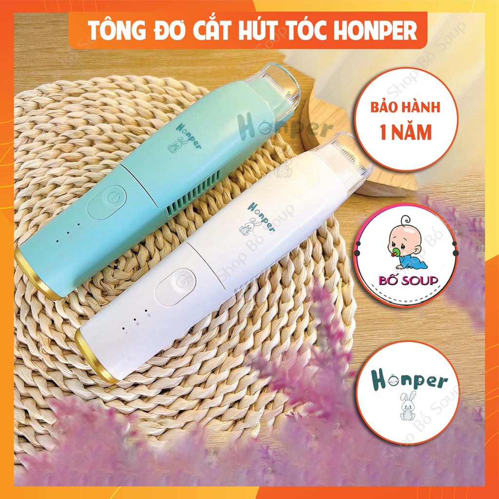 Tông đơ cho bé có chức năng hút tóc chính hãng Honper