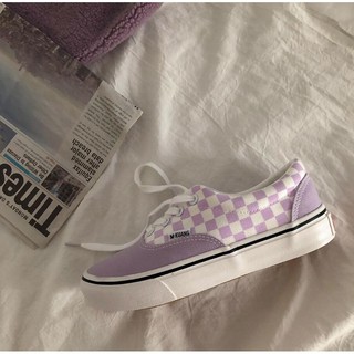 Xbhlg☸●Giày Lười Canvas Màu Tím Ngọt Ngào Phiên Bản ulzzang Hàn Quốc Cho Học Sinh