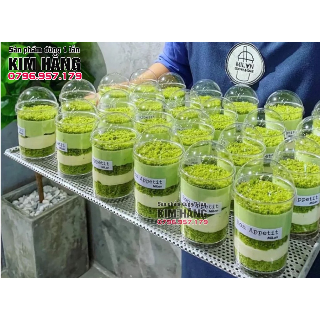 Ly mousse 6080 đựng bánh lạnh tiramisu, panna cotta