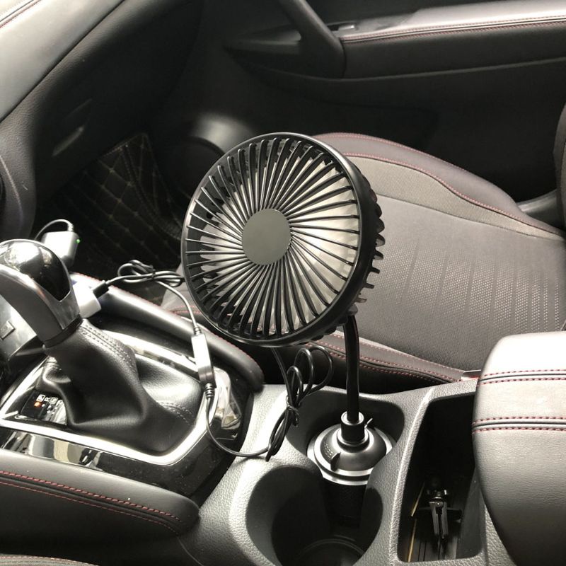Giá Đỡ Cốc Xe Hơi NAMA 5Inch Quạt 360° Cổ Ngỗng Xoay Tròn Cỡ Lớn 3 Tốc Độ Chất Lượng Cao