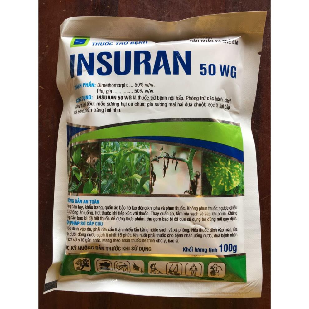 Thuốc trừ bệnh Insuran 50WG Lộc Trời 100gr