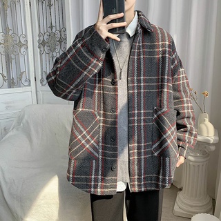 Áo Khoác Dạ Kẻ Dọc Unisex