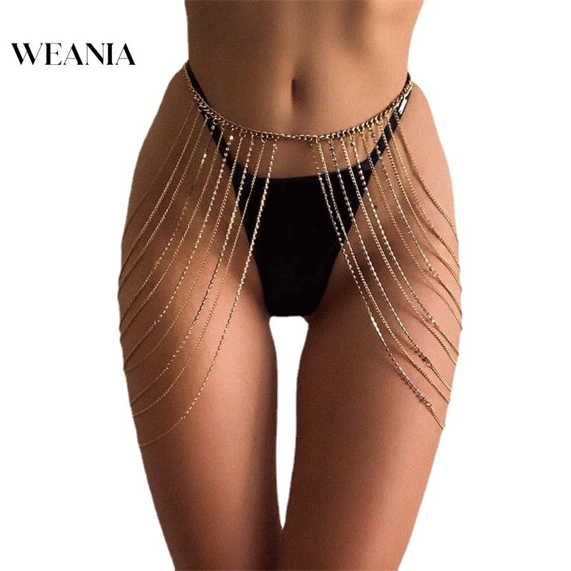 Dây Nịt Kim Loại Tua Rua Gợi Cảm Cho Nữ