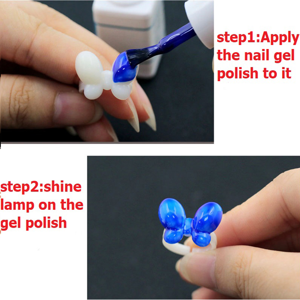 [Hàng mới về] Set 50 vòng nhẫn đánh dấu màu sơn móng tập vẽ móng nghệ thuật