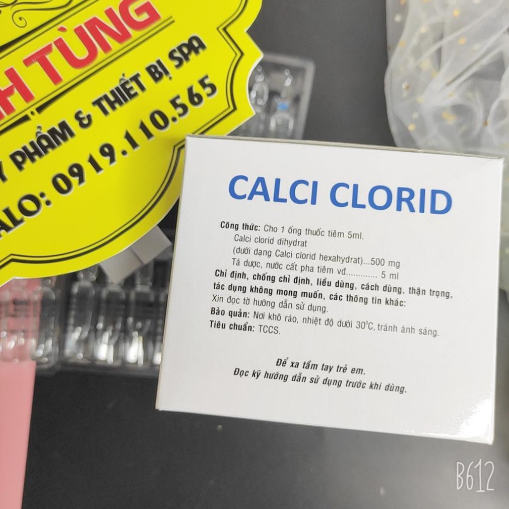 Chất họat hóa tiểu cầu calci clorid hộp 50 ống