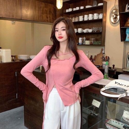 Áo Thun Dáng Ôm Thiết Kế Mới Năng Động Thời Trang Dành Cho Nữ