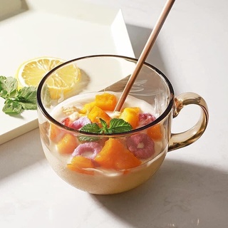 Cốc thuỷ tinh màu hổ phách,màu trắng
