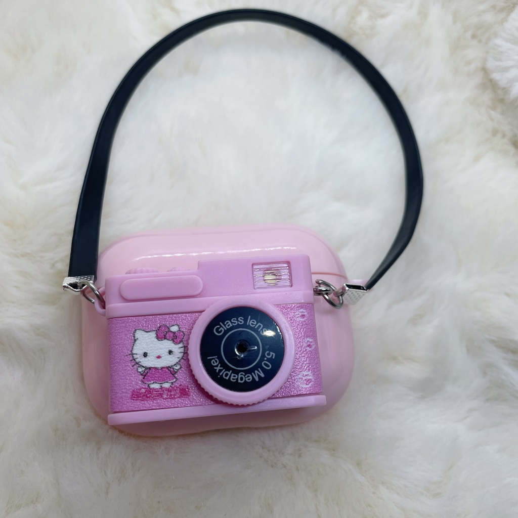 Vỏ Bảo Vệ Hộp Sạc Tai Nghe AirPods 1 / 2 / 3 / Pro Bằng TPU Mềm Hình Máy Ảnh